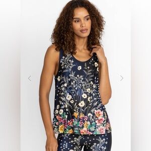Johnny Was Active Floral Razor Back Swing Tank. Women's Size XS. NEW! #9083